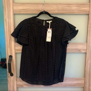 Beautiful Black Pleione Top!! NWT